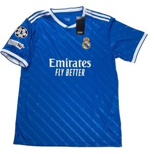 Real Madrid Jude Bellingham 5 Soccer Jersey Blue XXL New UEFA Champions League